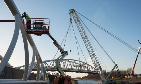 Fußgängerbrücke Hamm