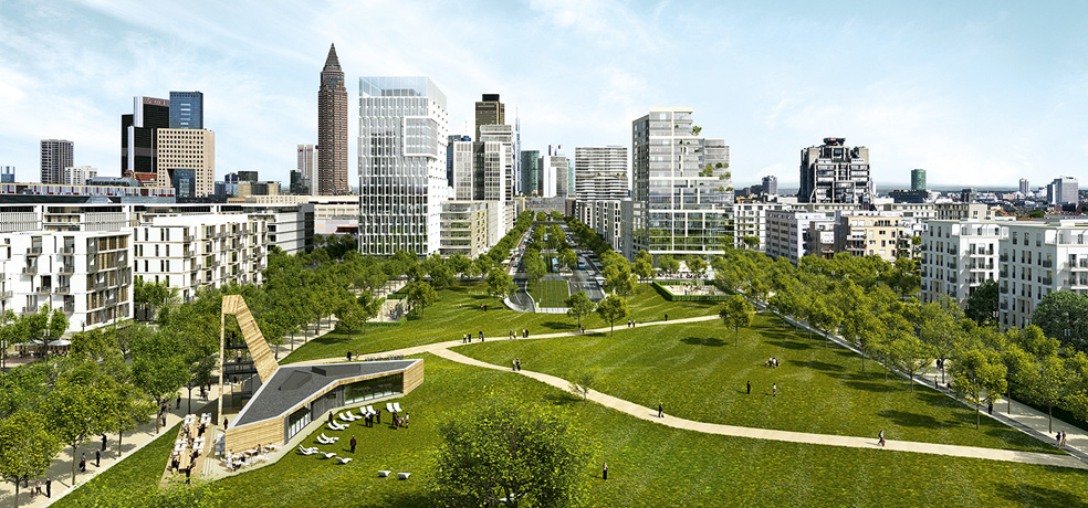 Autotunnel Europagarten Europaviertel Frankfurt am Main