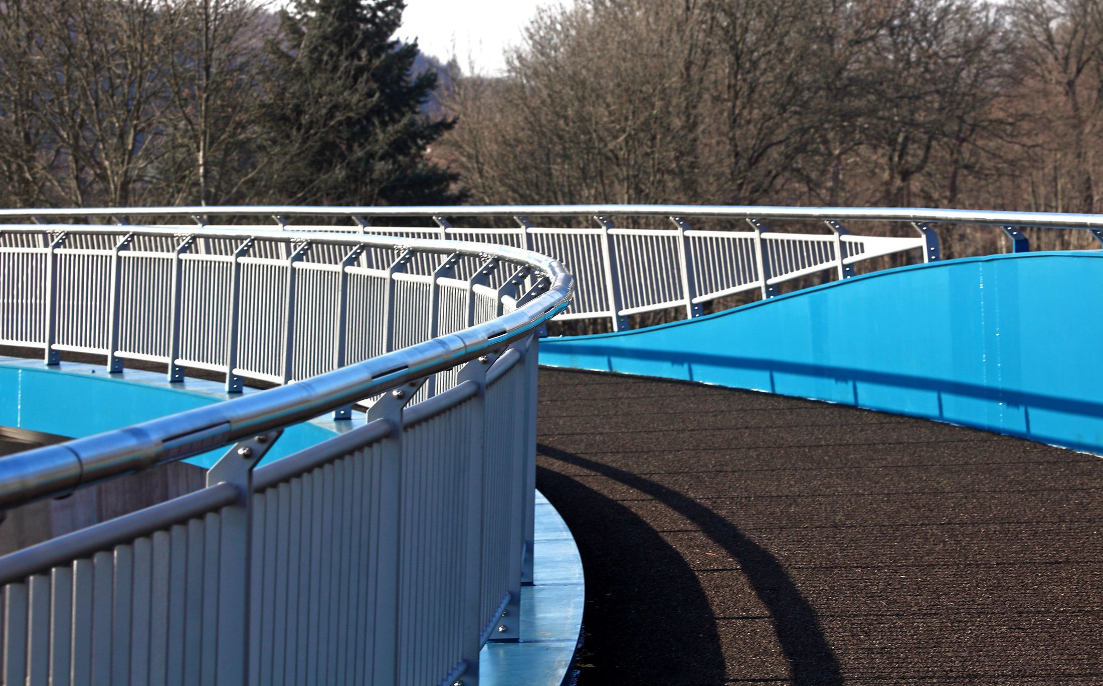 Blaue Welle Flöha Brücke 