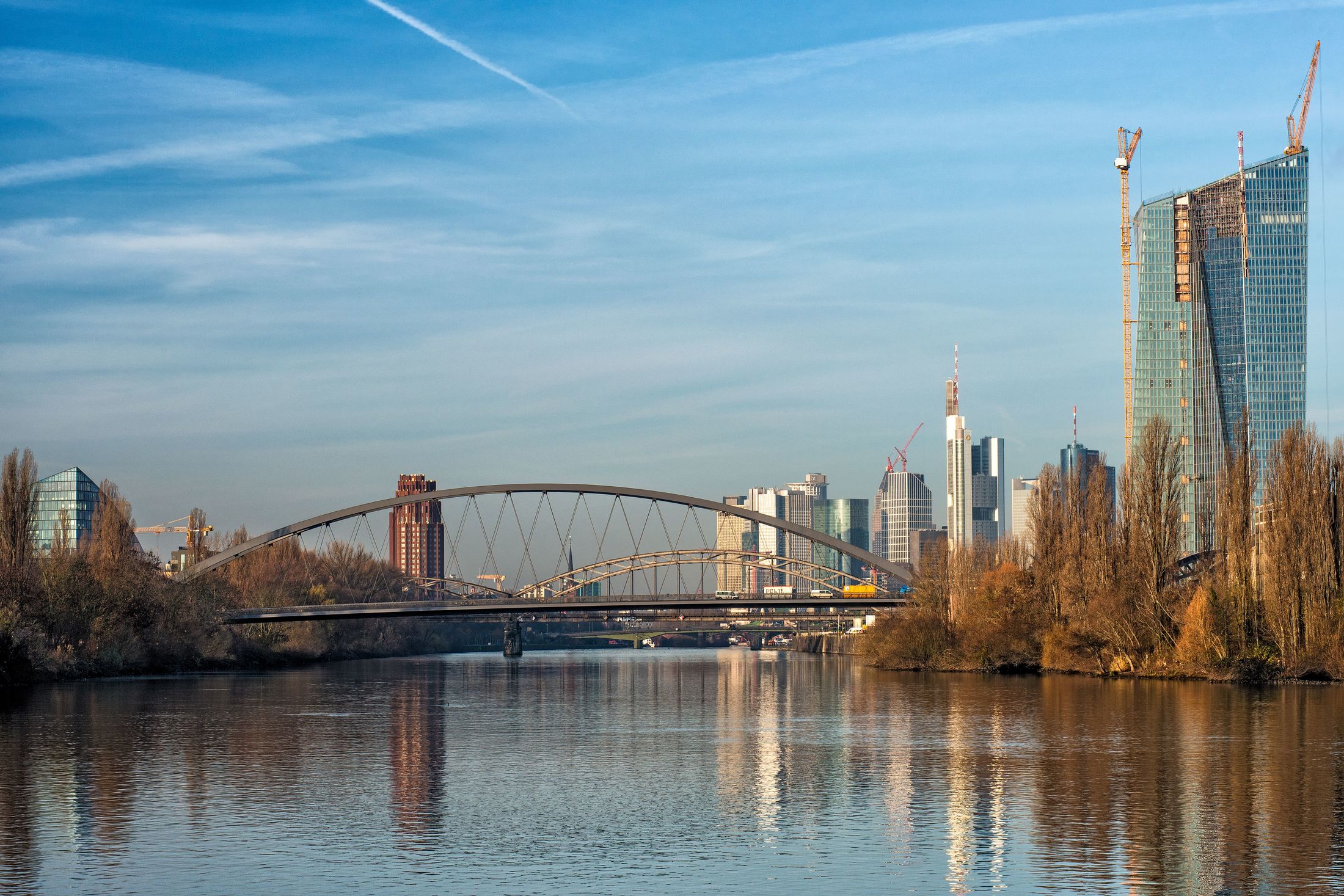 Osthafenbrücke Frankfurt Brücke